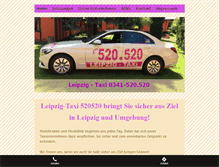 Tablet Screenshot of leipzig-taxi-520520.de